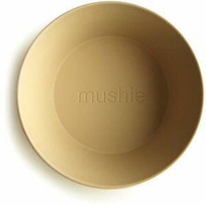 Mushie Round Dinnerware Bowl tál Mustard 2 db kép