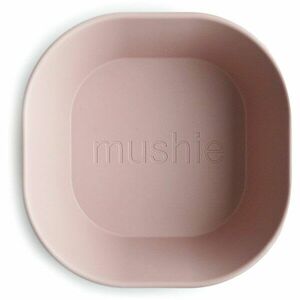 Mushie Square Dinnerware Bowl tál Blush 2 db kép