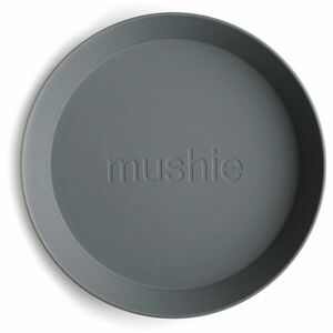 Mushie Round Dinnerware Plates tányér Smoke 2 db kép