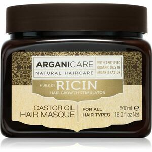 Arganicare Ricin Hair Growth Stimulator erősítő maszk a gyenge, hullásra hajlamos hajra minden hajtípusra 500 ml kép
