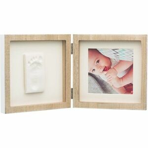 Baby Art Square Frame baba kéz- és láblenyomat-készítő szett Wooden 1 db kép