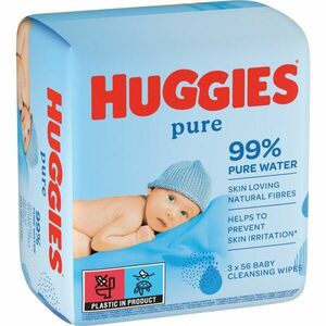 Huggies Pure tisztító törlőkendő 3x56 db kép