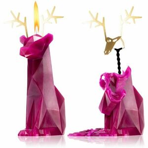 54 Celsius PyroPet DYRI (Reindeer) gyertya burgundy 22 cm kép