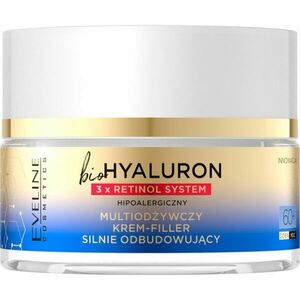 Eveline Cosmetics Bio Hyaluron 3x Retinol System megújító krém az arcbőr feszesítéséért 60+ 50 ml kép