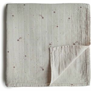 Mushie Muslin Swaddle Blanket Organic Cotton pólya Falling Stars 120cm x 120cm 1 db kép