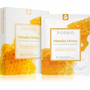 FOREO Farm to Face Sheet Mask Manuka Honey hidratáló és revitalizáló arcmaszk 3x20 ml kép