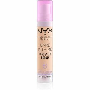 NYX Professional Makeup Bare With Me Concealer Serum hidratáló korrektor 2 az 1-ben árnyalat 03 Vanilla 9, 6 ml kép