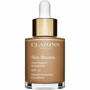 Clarins Skin Illusion Natural Hydrating Foundation világosító hidratáló make-up SPF 15 árnyalat 113C Chestnut 30 ml kép