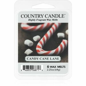 Country Candle Candy Cane Lane illatos viasz aromalámpába 64 g kép