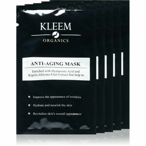 Kleem Organics Anti-Aging Mask ránctalanító és feszesítő arcpakolás 5 db kép