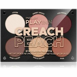 Inglot PlayInn szemhéjfesték paletta árnyalat Creach Peach kép