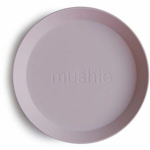 Mushie Round Dinnerware Plates tányér Soft Lilac 1 db kép