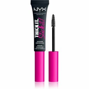 NYX Professional Makeup Thick it Stick It Brow Mascara szemöldök és szempillaspirál árnyalat 08 - Black 7 ml kép