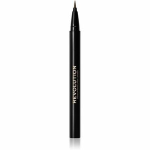 Makeup Revolution Hair Stroke Brow Pen szemöldök fixáló árnyalat Medium Brown 0, 5 ml kép