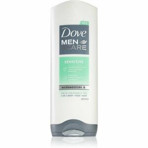 Dove Men+Care Sensitive tusfürdő gél arcra, testre és hajra uraknak 250 ml kép