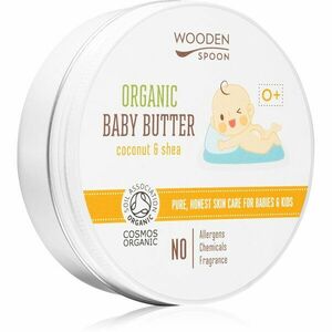 WoodenSpoon Organic Coconut & Shea testvaj gyermekeknek születéstől kezdődően 100 ml kép