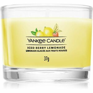 Yankee Candle Iced Berry Lemonade viaszos gyertya glass 37 g kép