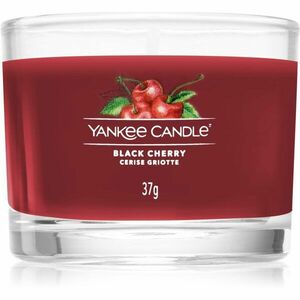 Yankee Candle Black Cherry viaszos gyertya glass 37 g kép