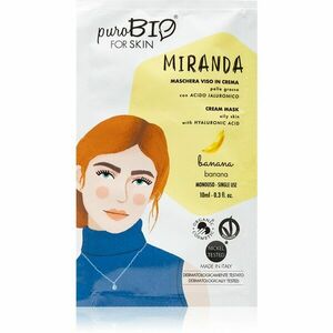puroBIO Cosmetics Miranda Banana tisztító és lágyító maszk hialuronsavval 10 ml kép