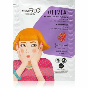 puroBIO Cosmetics Olivia Red Fruits lehúzható maszk por formájában 13 g kép