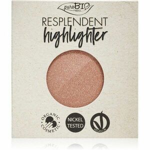 puroBIO Cosmetics Resplendent Highlighter krémes élénkítő készítmény utántöltő árnyalat 04 Pink Gold 9 g kép