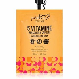 puroBIO Cosmetics 5 Vitamins tápláló hajmaszk 40 ml kép