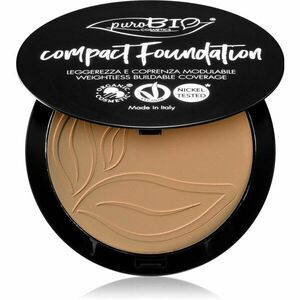 puroBIO Cosmetics Compact Foundation kompakt púderes alapozó SPF 10 árnyalat 04 9 g kép