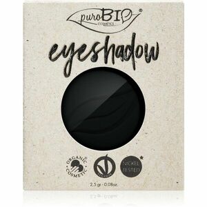 puroBIO Cosmetics Compact Eyeshadows szemhéjfesték utántöltő árnyalat 04 Black 2, 5 g kép