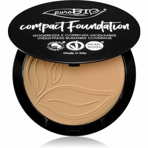puroBIO Cosmetics Compact Foundation kompakt púderes alapozó SPF 10 árnyalat 03 9 g kép