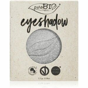 puroBIO Cosmetics Compact Eyeshadows szemhéjfesték utántöltő árnyalat 23 Silver 2, 5 g kép