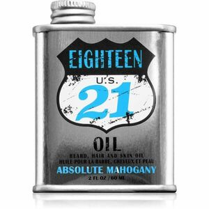 18.21 Man Made Absolute Mahogany Oil tápláló olaj hajra az arcra és a szakállra 60 ml kép