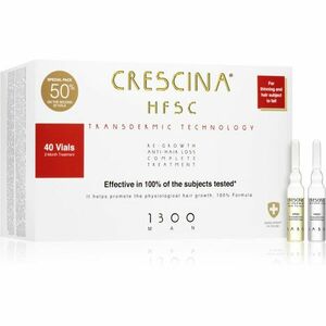Crescina Transdermic 1300 Re-Growth and Anti-Hair Loss hajnövekedés és hajhullás elleni ápolás uraknak 40x3, 5 ml kép