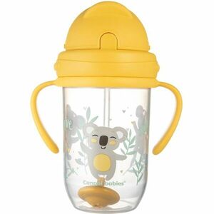Canpol babies Exotic Animals Cup With Straw bögre szívószállal Yellow 270 ml kép