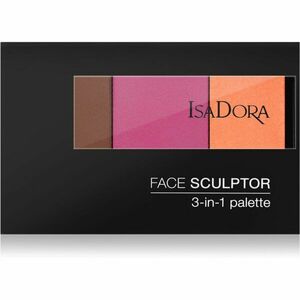 IsaDora Face Sculptor 3-in-1 Palette élénkítő és bronzosító paletta árnyalat 65 Bronze Plum 12 g kép