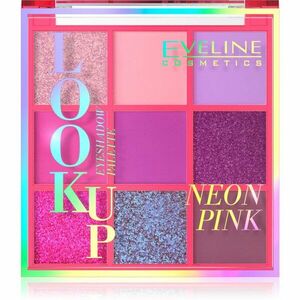 Eveline Cosmetics Look Up Neon Pink szemhéjfesték paletta 10, 8 g kép