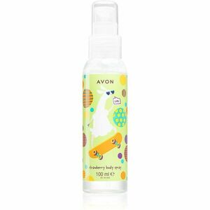 Avon Lama Dude frissítő test spray eper illattal gyermekeknek 100 ml kép