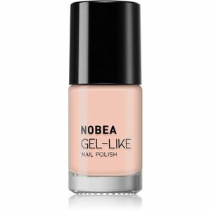 NOBEA Day-to-Day Gel-like Nail Polish körömlakk géles hatással árnyalat #N72 Nude beige 6 ml kép