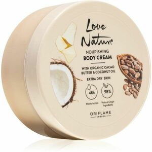 Oriflame Love Nature Cacao Butter & Coconut Oil tápláló testkrém hidratáló hatással 200 ml kép