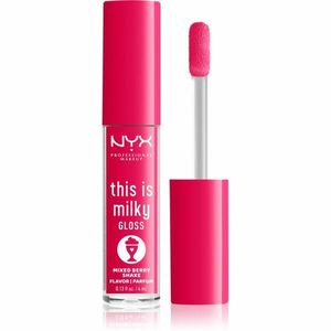 NYX Professional Makeup This is Milky Gloss Milkshakes hidratáló ajakfény illatosított árnyalat 09 Berry Shake 4 ml kép
