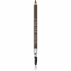 Note Cosmetique Natural Look Eyebrow Pencil szemöldök ceruza kefével 03 Brown 1, 08 g kép
