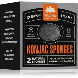 Pacific Shaving Konjac Sponges gyengéd hámlasztó szivacs az arcra 2 db kép