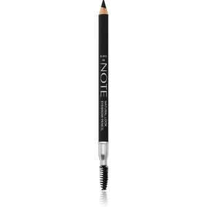 Note Cosmetique Natural Look Eyebrow Pencil szemöldök ceruza kefével 06 Black 1, 08 g kép