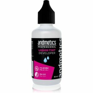 andmetics Professional Tint Developer Liquid aktivizáló emulzió szempilla- és szemöldök festékhez 50 ml kép