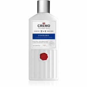 Cremo Citrus & Mint Leaf 2in1 Cooling Shampoo simuláló és frissítő sampon 2 az 1-ben uraknak 473 ml kép