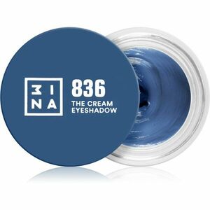3INA The 24H Cream Eyeshadow krémes szemhéjfestékek árnyalat 836 Dark blue 3 ml kép