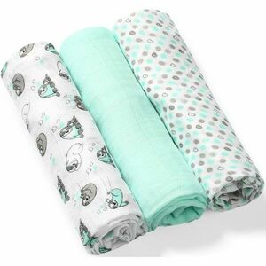 BabyOno Take Care Natural Diapers mosható pelenkák 70 x 70 cm Mint 3 db kép