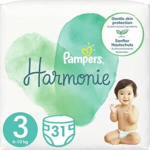 Pampers Harmonie Value Pack Size 3 eldobható pelenkák 6 – 10 kg 31 db kép