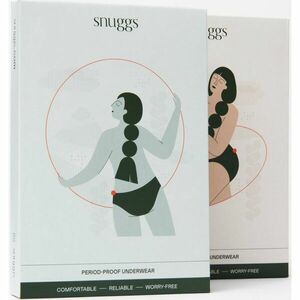 Snuggs Period Underwear Classic: Heavy Flow Black menstruációs női alsó erős vérzéshez méret S 1 db kép