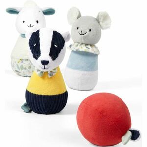 BabyOno Have Fun Plush Bowling Pins ajándékszett gyermekeknek születéstől kezdődően Badger Edmund and Friends kép