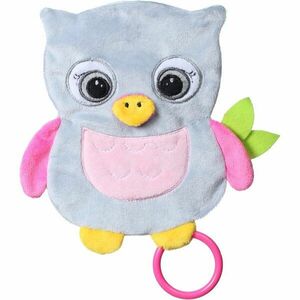 BabyOno Have Fun Cuddly Toy for Babies pihe-puha alvóka rágókával Owl Celeste 1 db kép